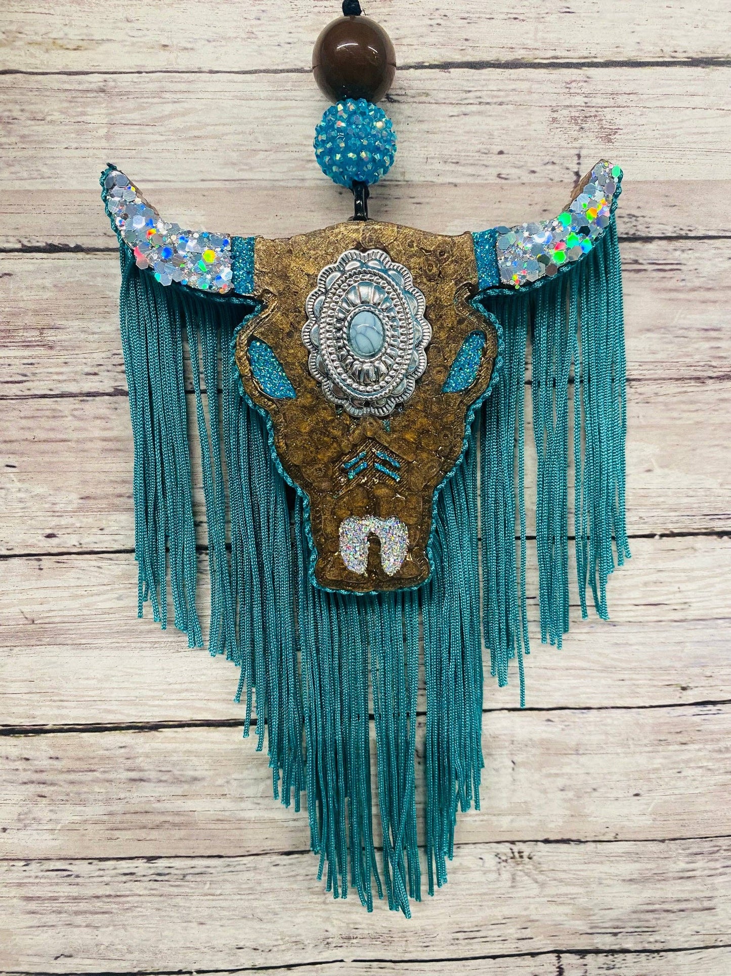 Aztec Bull Skull with Concho - Medium Sized Car Scent