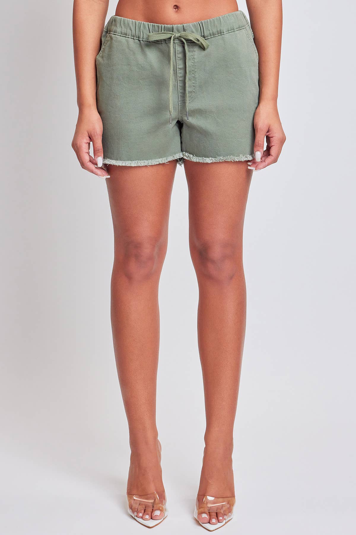 Junior Frayed Hem Pull-on Shorts