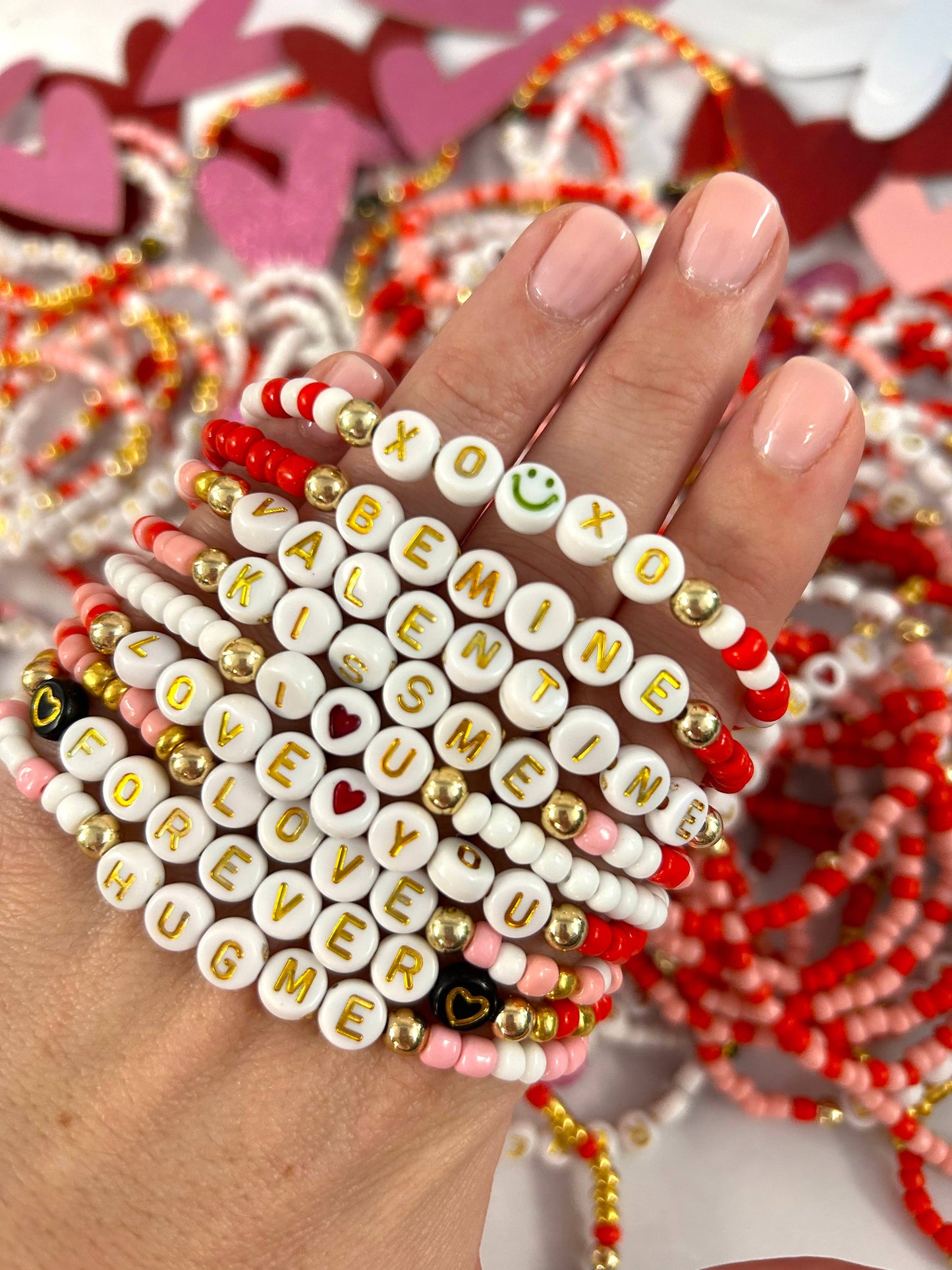 Valentine's Mix Stretchy Bracelets!