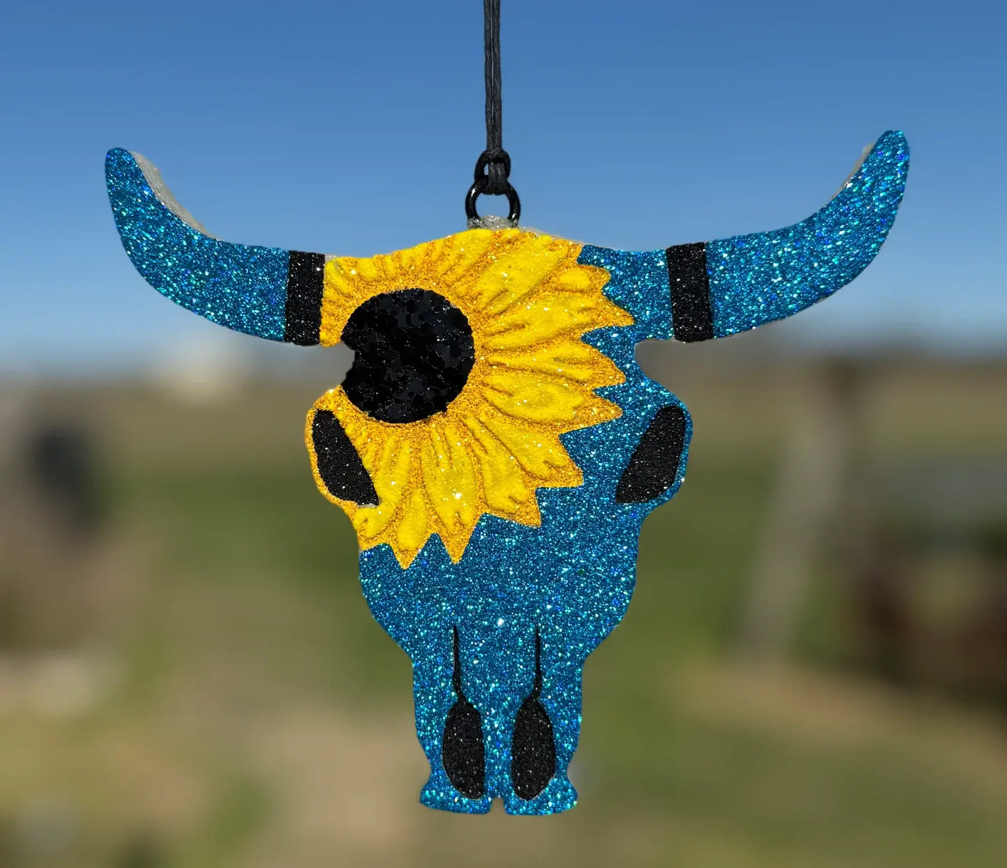 Aztec Bull (Large) with Sunflower Car Freshie/Car Scent