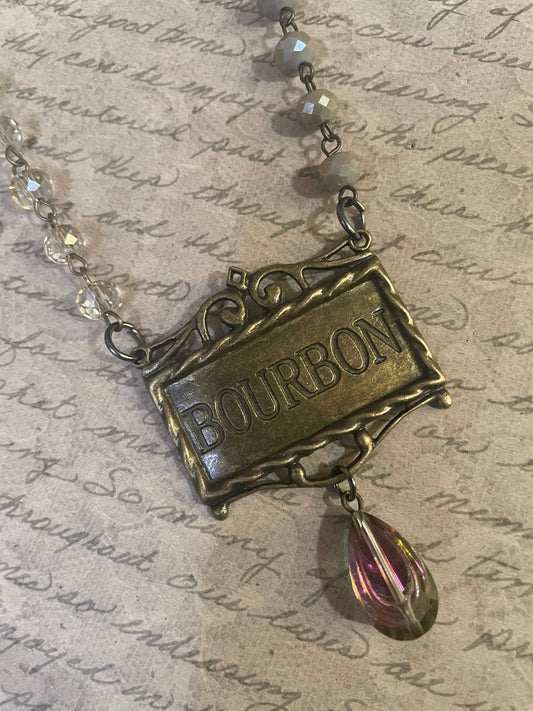 Antique Brass Bourbon Necklace