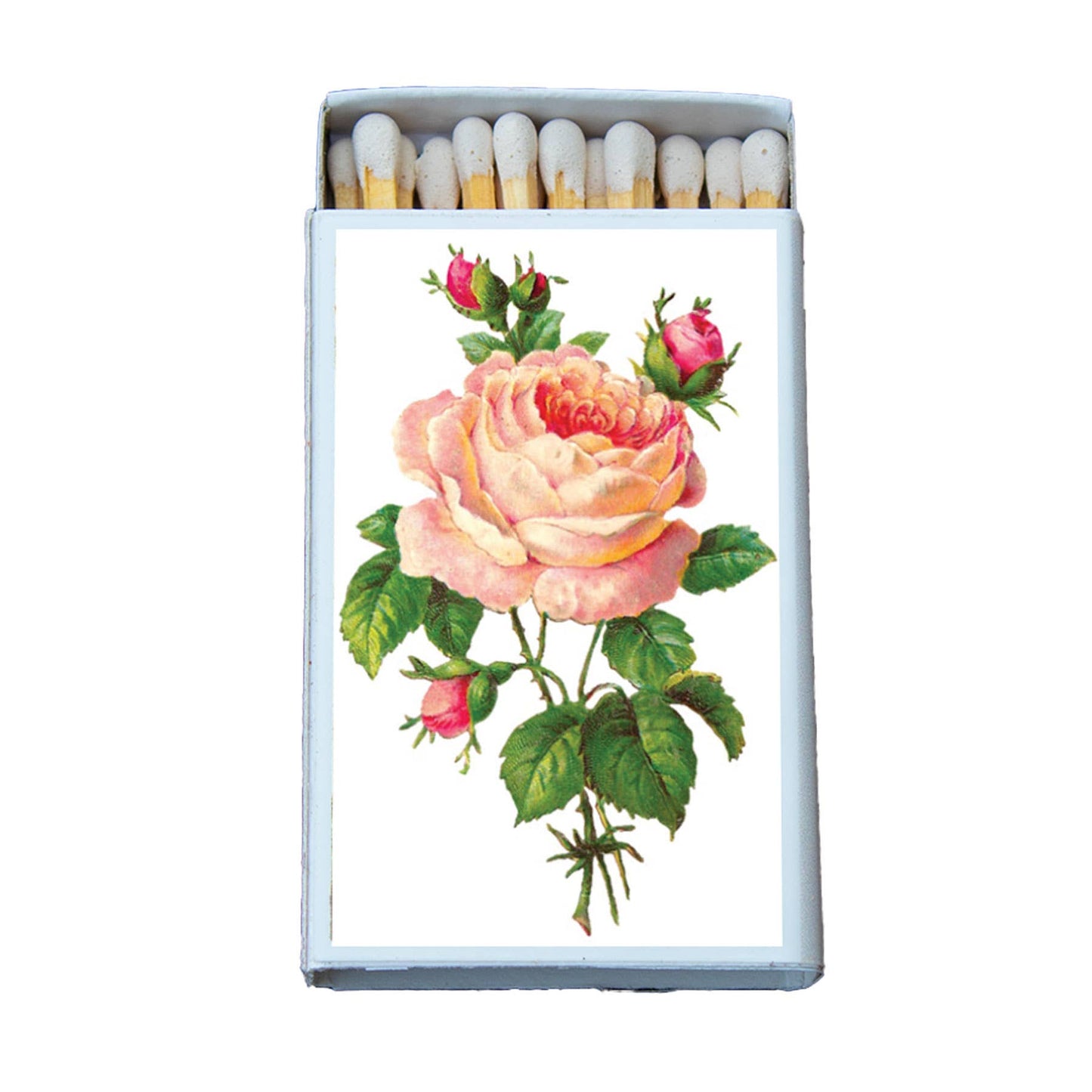 Flowers Vintage Roses Matchbox • Candle Acc • Matches