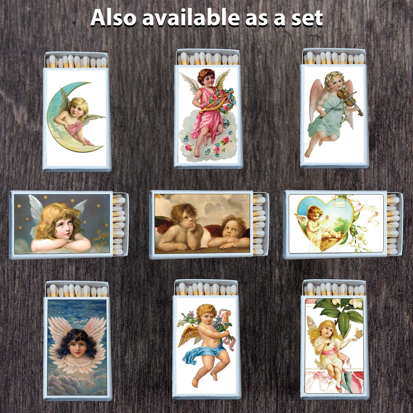 Angel in Heart Matchbox • Decorative Matches • Candle Acc