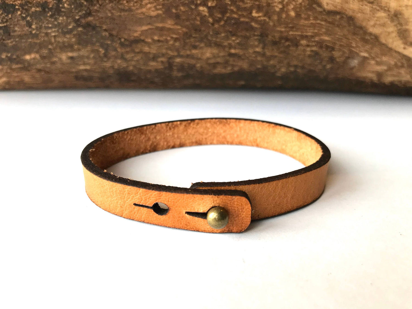 Cross Thin Leather Bracelet - Easter