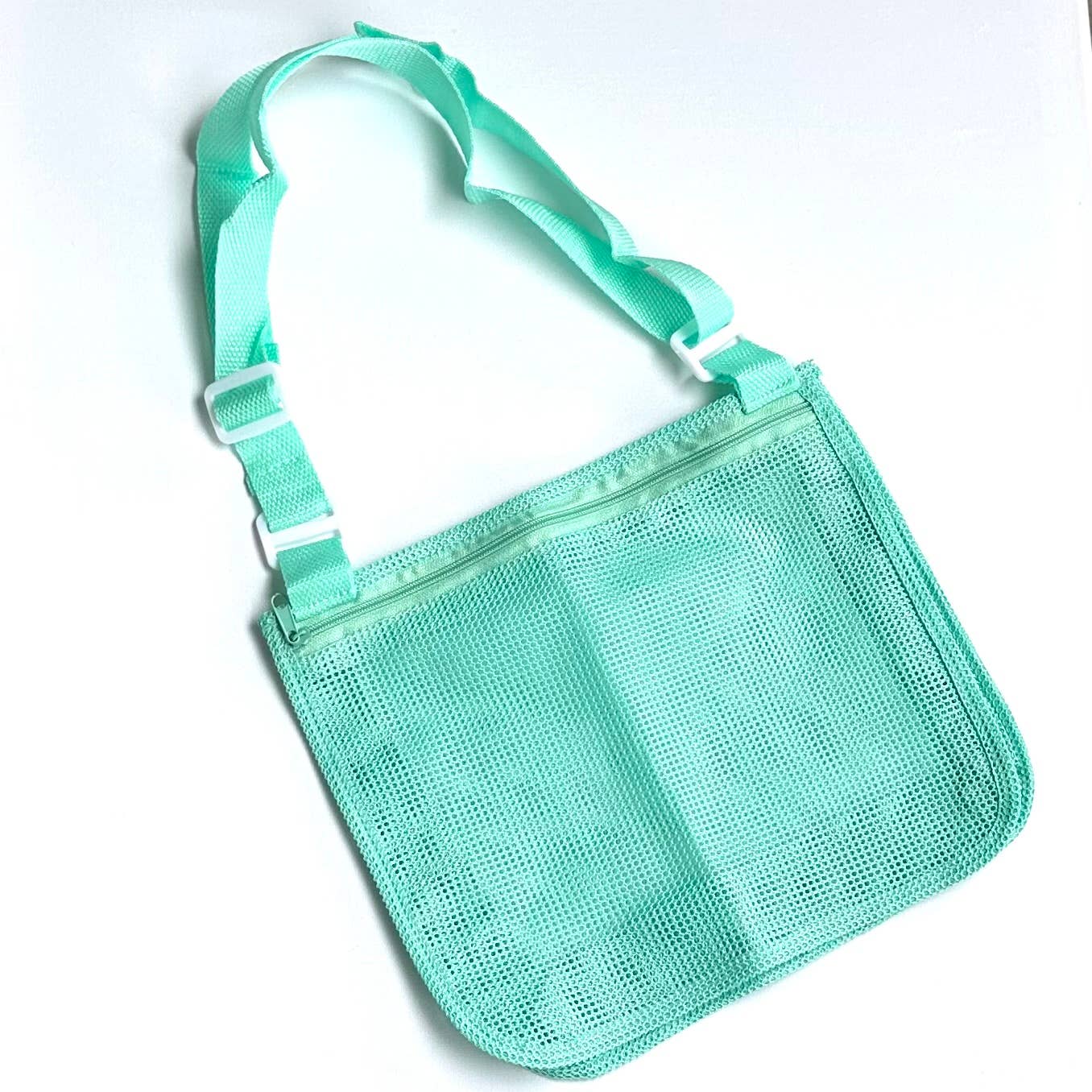 Kids Mesh Shell Collecting Beach Bag Teal