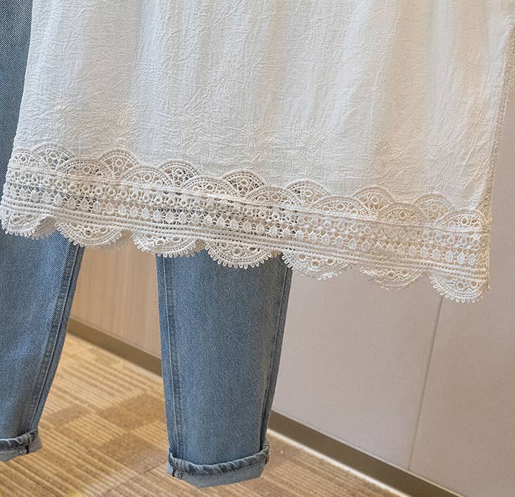 Lace Embroidered Tank Top