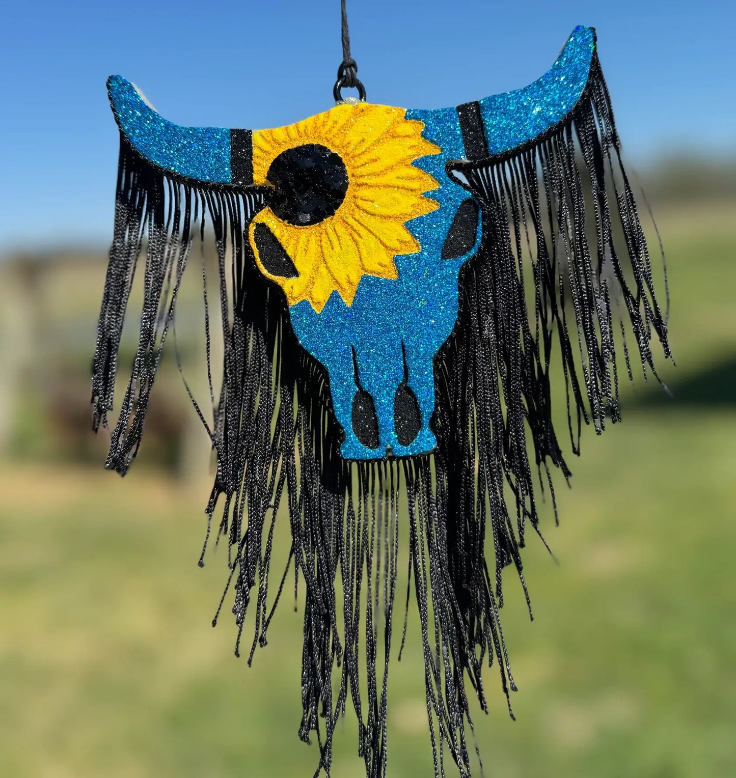 Aztec Bull (Large) with Sunflower Car Freshie/Car Scent
