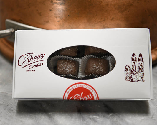 1/2LB Sea Salt Caramel Milk Chocolate - Window Box
