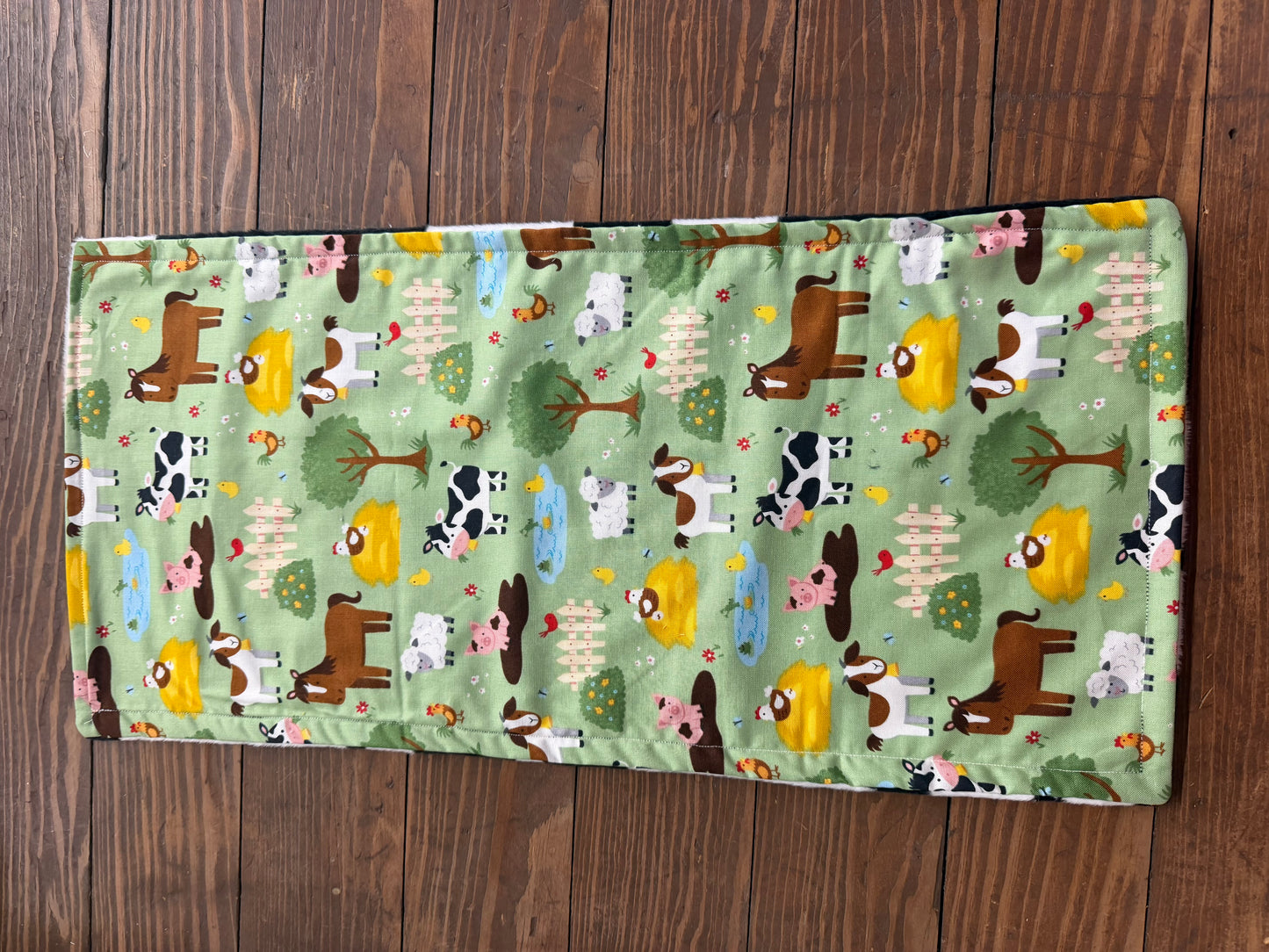 Barnyard Animals burp cloth
