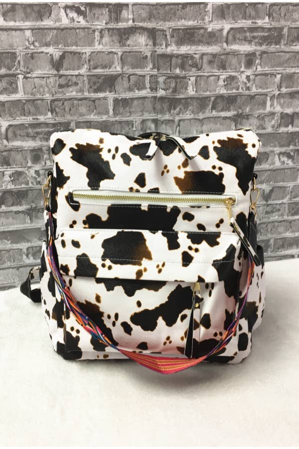 COW PRINT BACKPACK