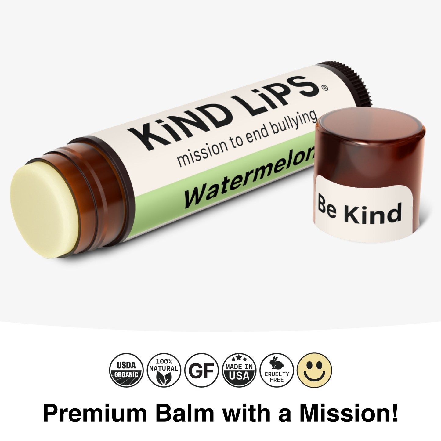 Watermelon Lip Balm, Organic, Natural, Clean, 10 Pack Calm