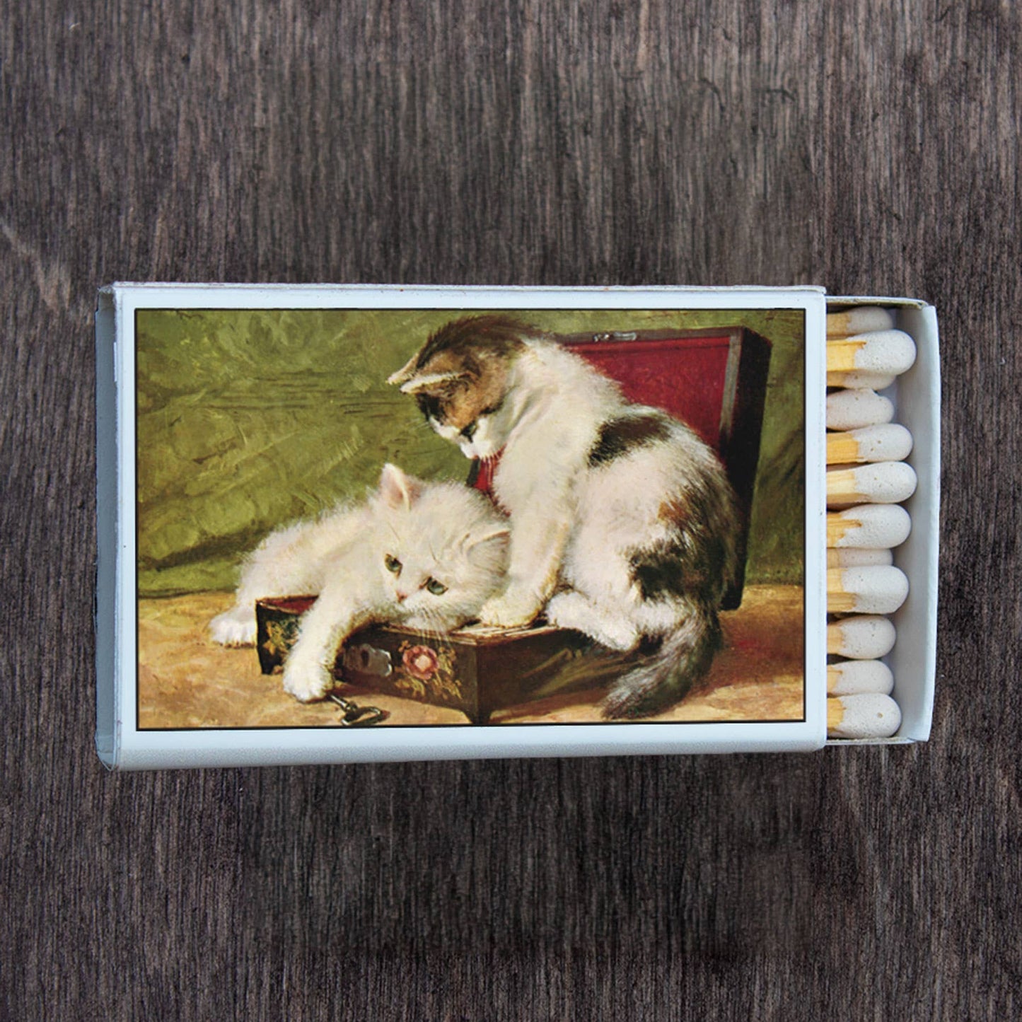 Kittens Matchbox • Decorative Matches • Candle Acc
