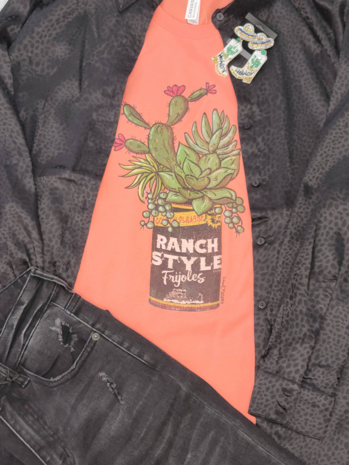 Ranch Style Cactus Graphic T-Shirt