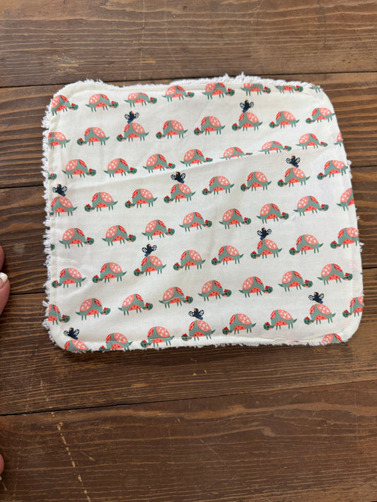 Ladybug wash cloth