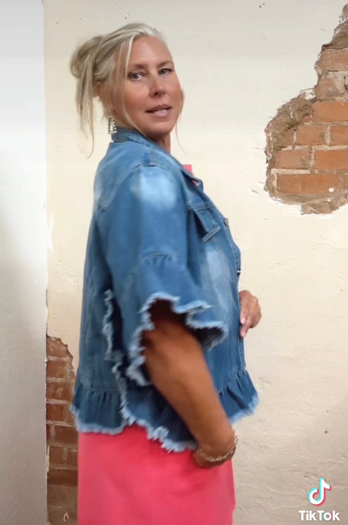 Frayed Hem Denim Jacket