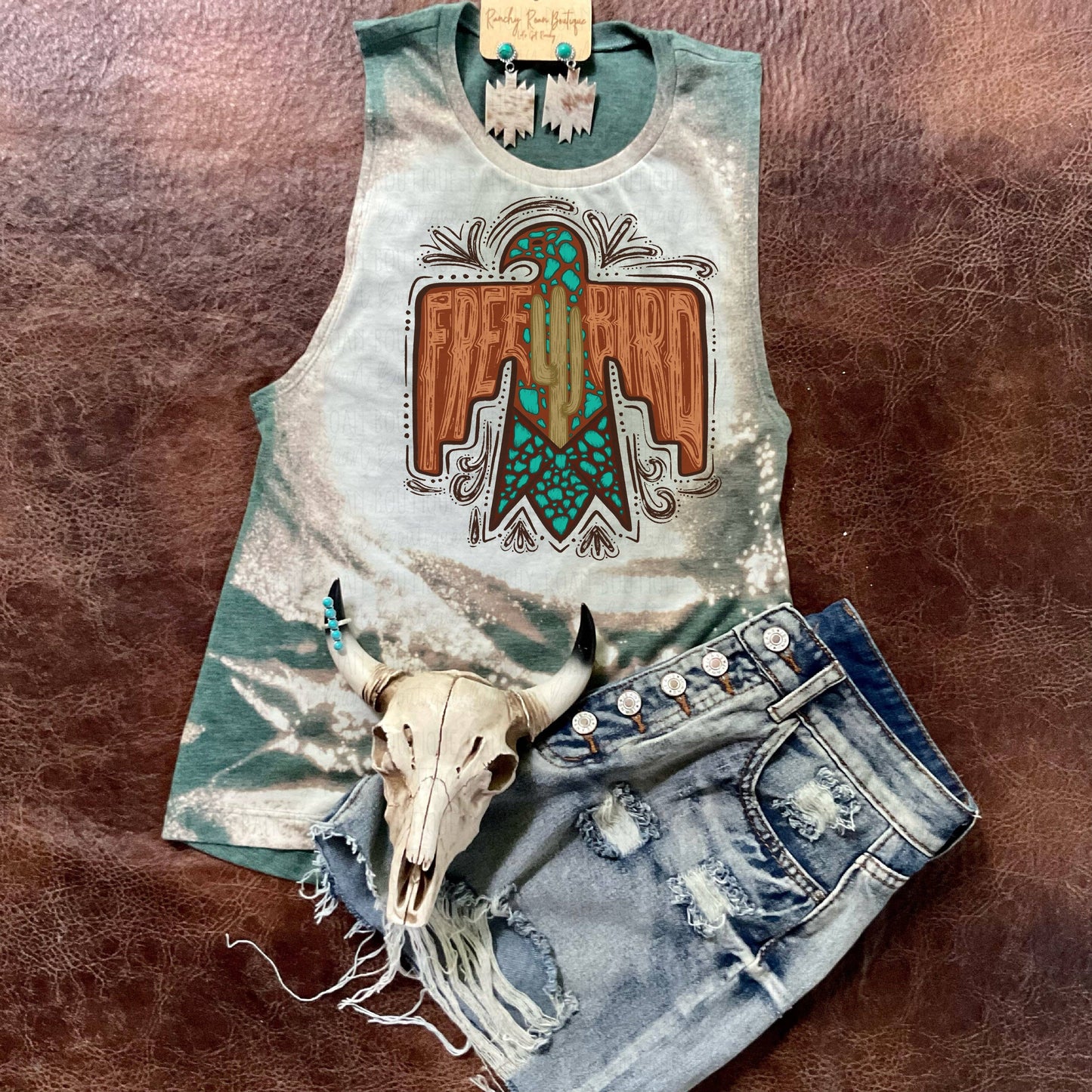 Free Bird Cactus Thunderbird Western Tank