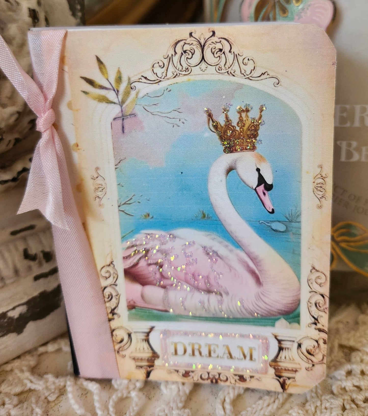 Journal Mini Notebook Swan Dream