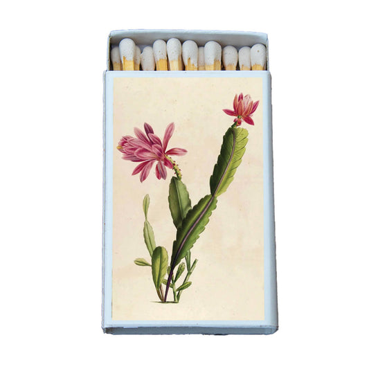 Cactus with Pink Flower Matchbox • Candle Acc • Matches
