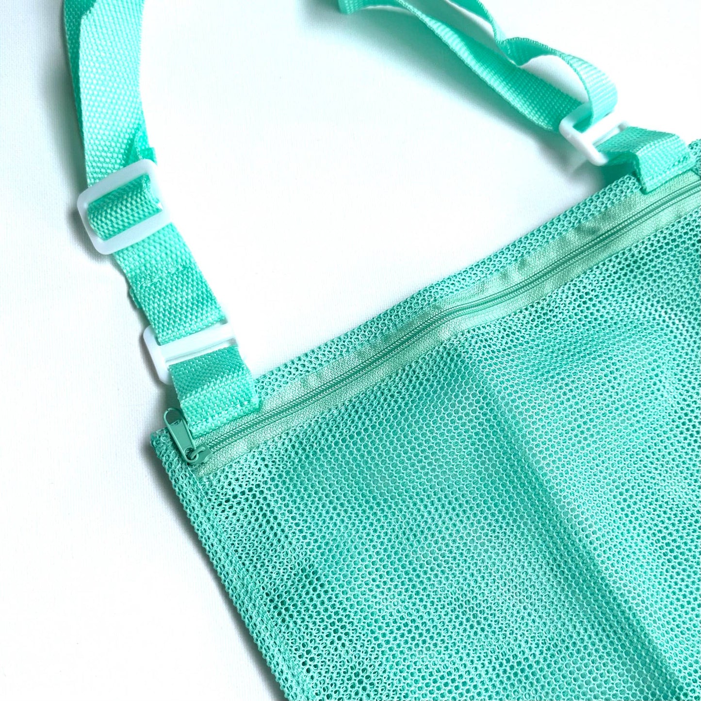 Kids Mesh Shell Collecting Beach Bag Teal