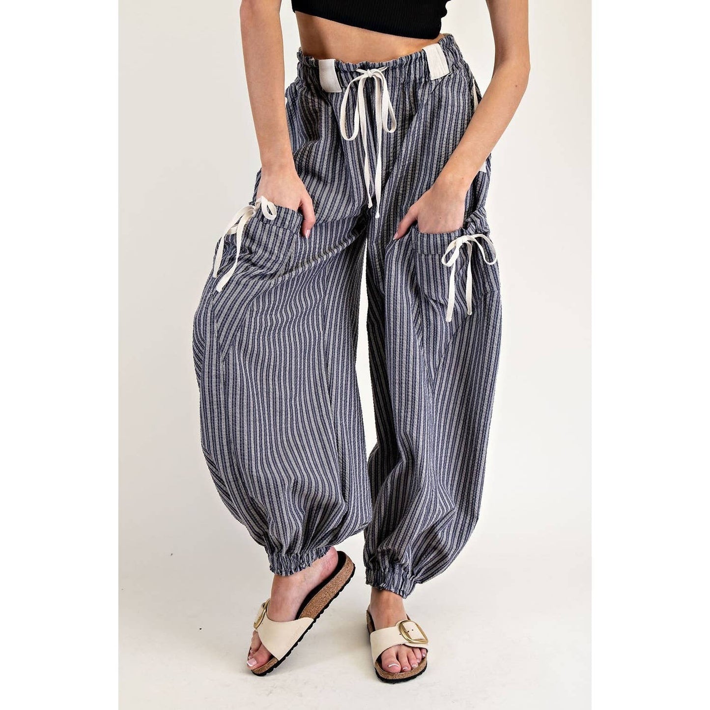 Striped jogger pants