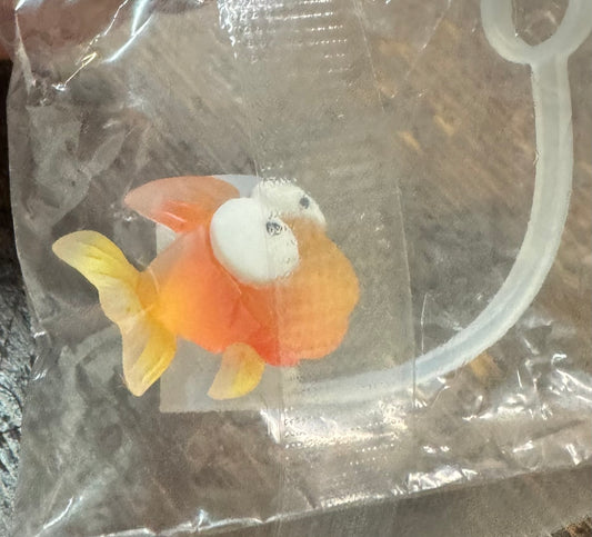 Orange fish straw cover