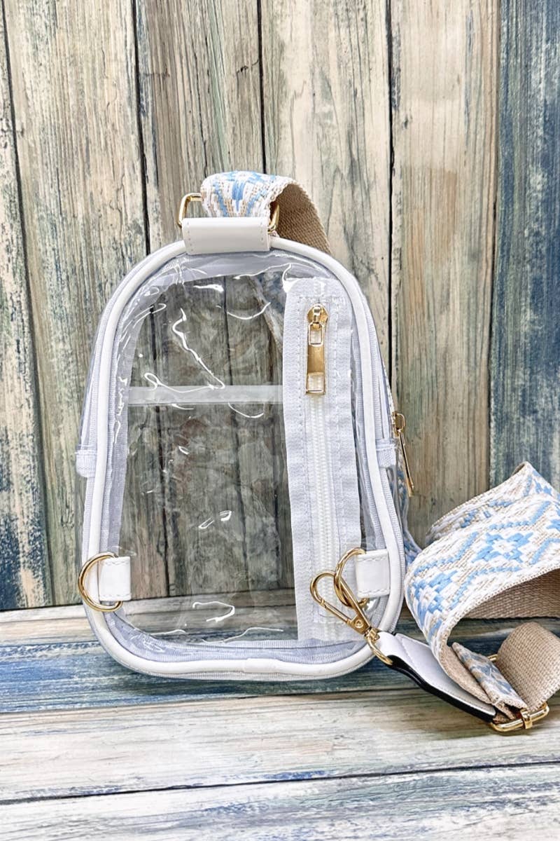 CLEAR CROSSBODY SLING BAG