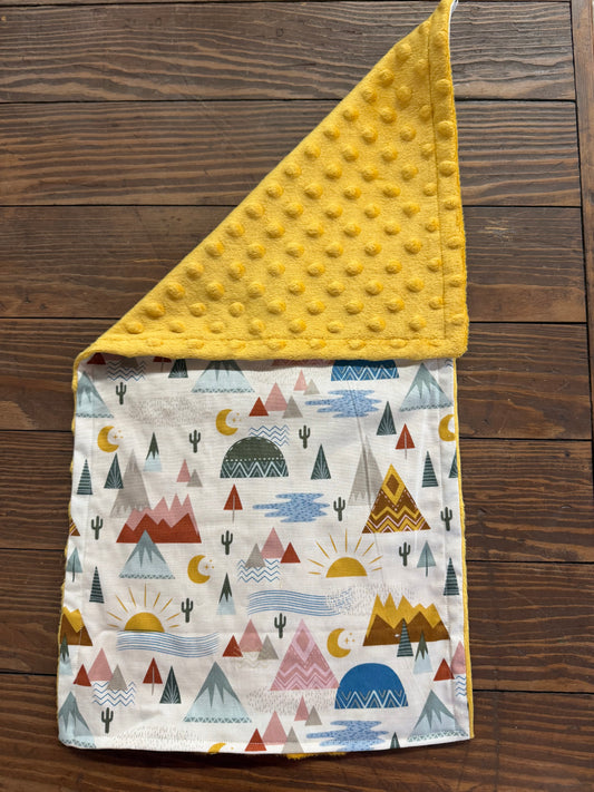 Cactus dreams burp cloth