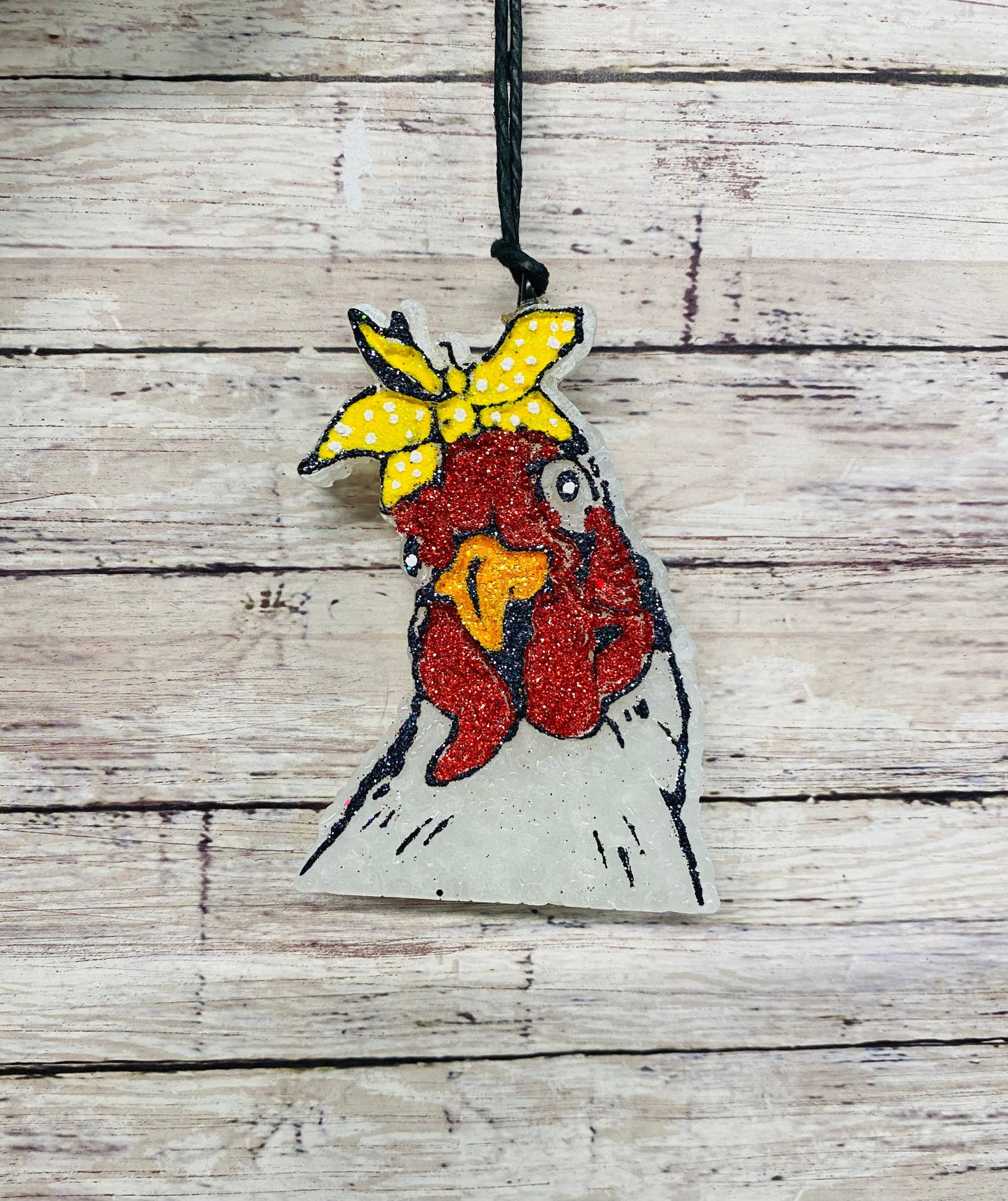 Chicken with Bow Car Freshie/Car Scent/Air Freshener