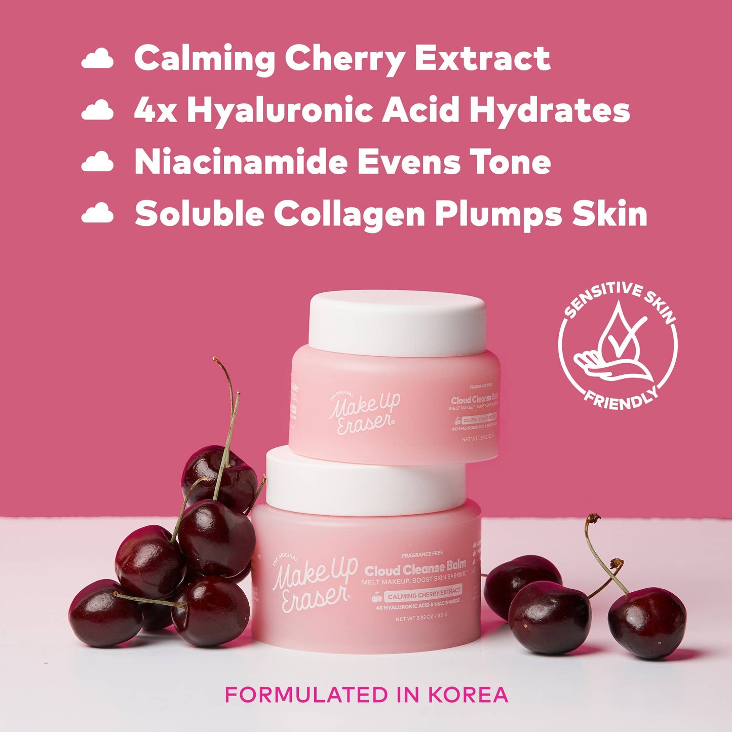 Cloud Cleanse Cherry Melting Balm | Erase Makeup Treat Skin™ - 100ml