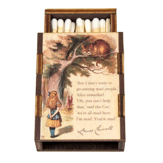 Matches • Alice in Wonderland Cheshire Cat Wooden Matchboxes