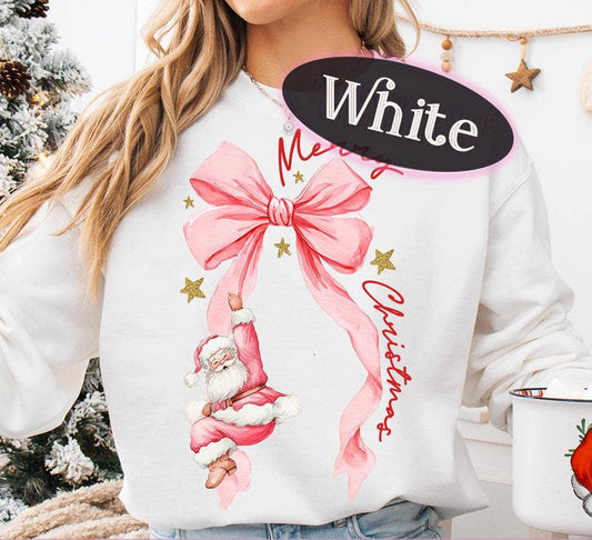 Coquette Merry Christmas With Santa Tee
