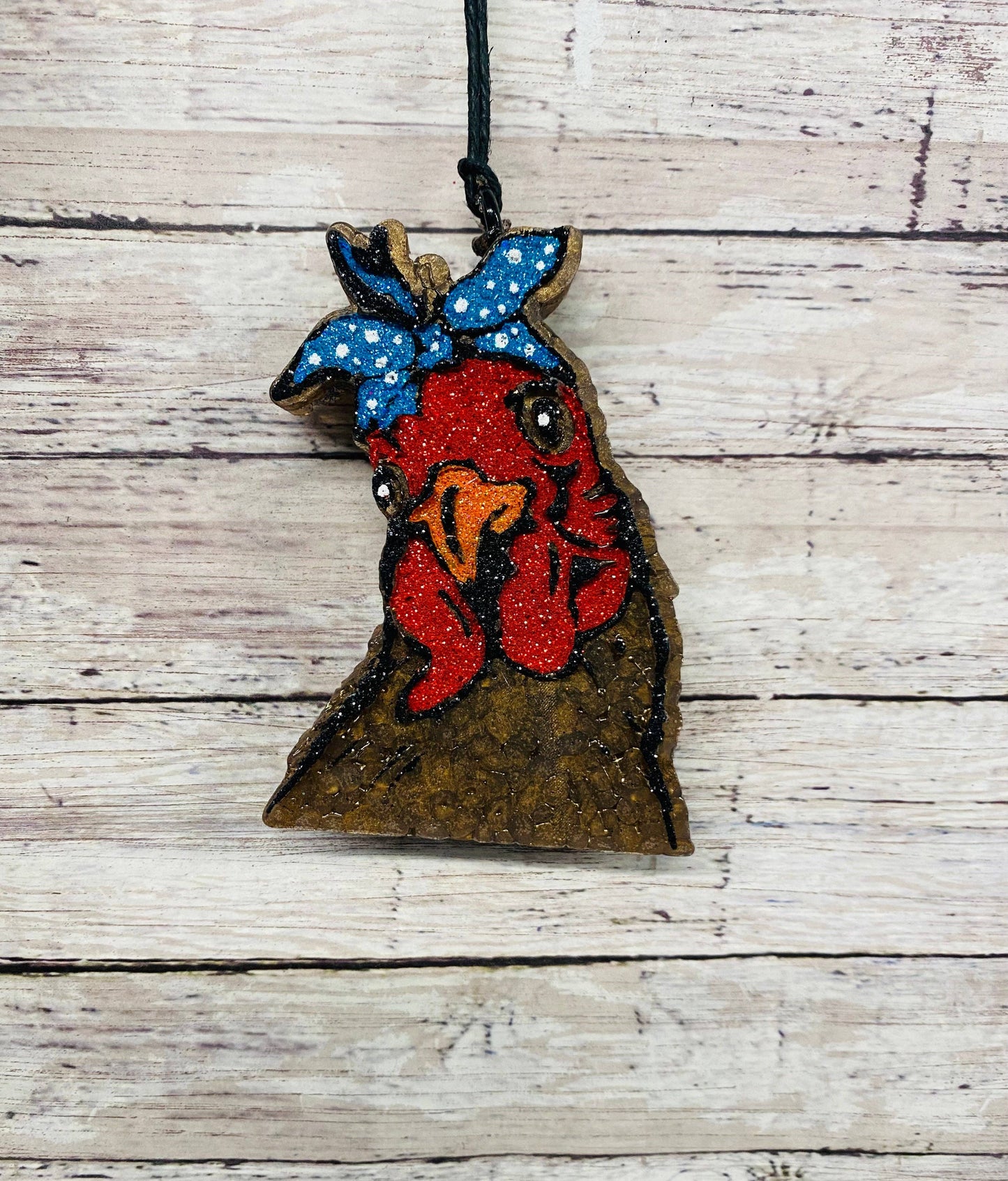 Chicken with Bow Car Freshie/Car Scent/Air Freshener