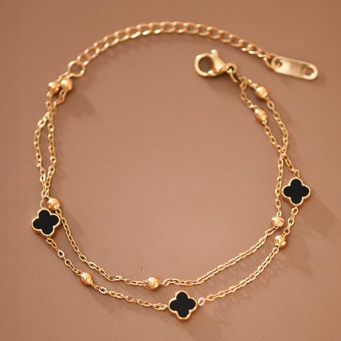 18K Gold Plated Waterproof Stainless Steel Chain Bracelet - 7717