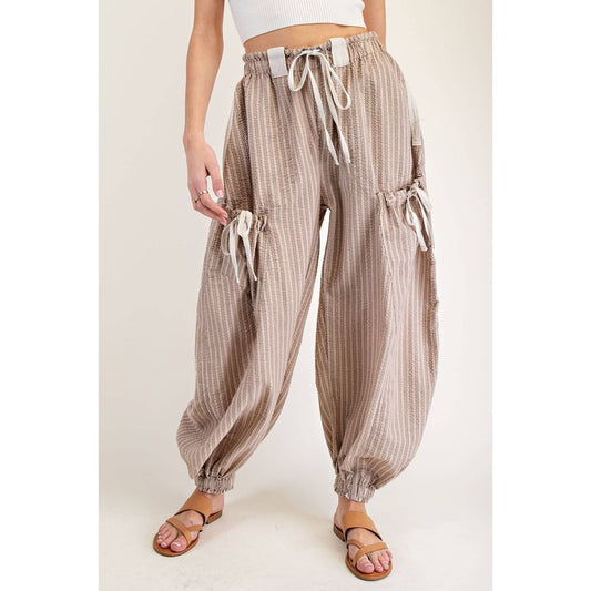 Striped jogger pants