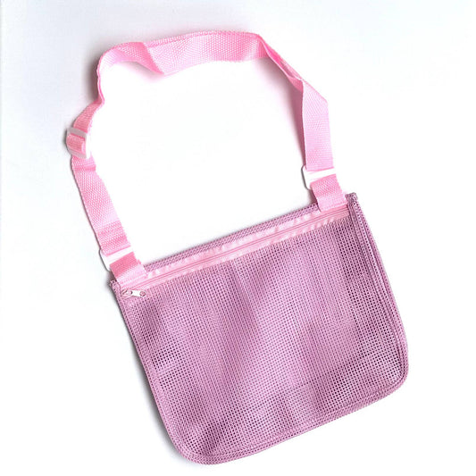 Kids Mesh Shell Collecting Beach Bag Lavender