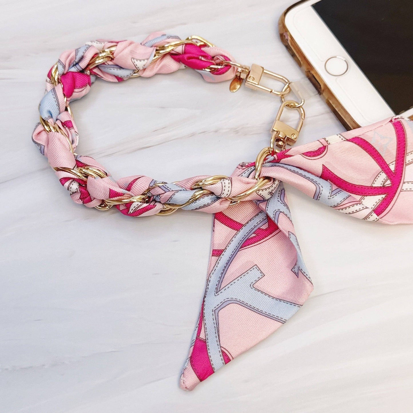 Braided Scarf Chain Phone Lanyard