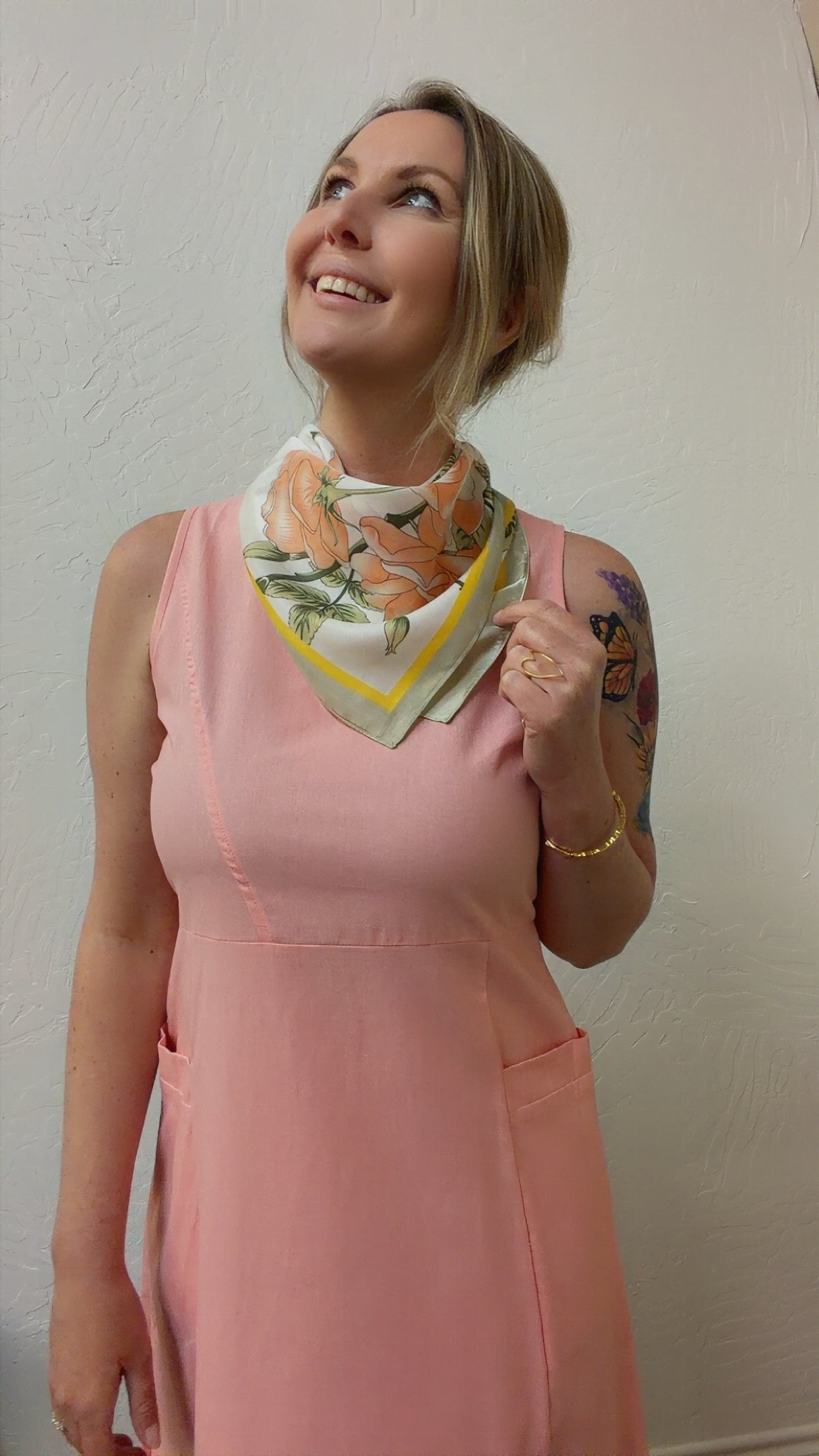Sleeveless Linen Dress with Pockets