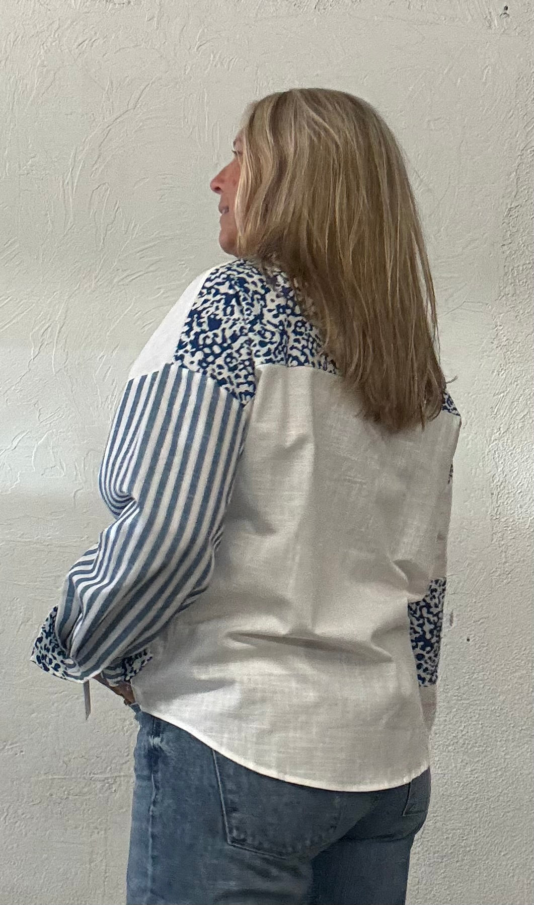 Leopard Striped Western Long Sleeve Casual Shirt (S-XL)
