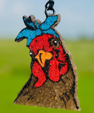 Chicken with Bow Car Freshie/Car Scent/Air Freshener
