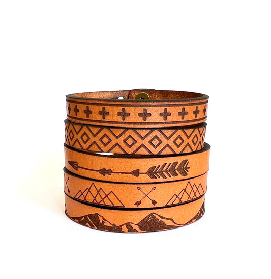 Geometric Design Thin Bracelet Pack