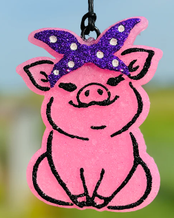 Sitting Pig Car Freshie/Car Scent/Air Freshener/Western