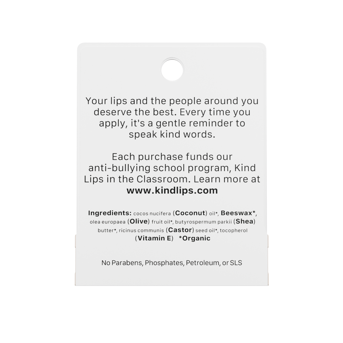 Unscented Lip Balm, Organic, Natural, Clean, 10 Pack Gentle