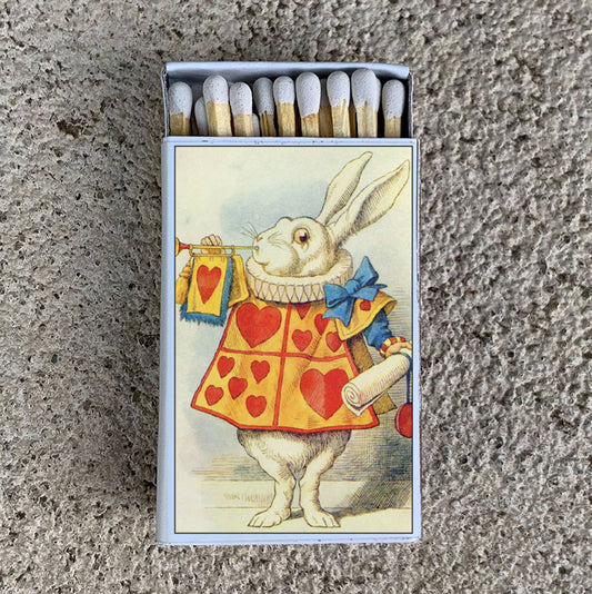 Matches • Alice in Wonderland the White Rabbit Matchboxes