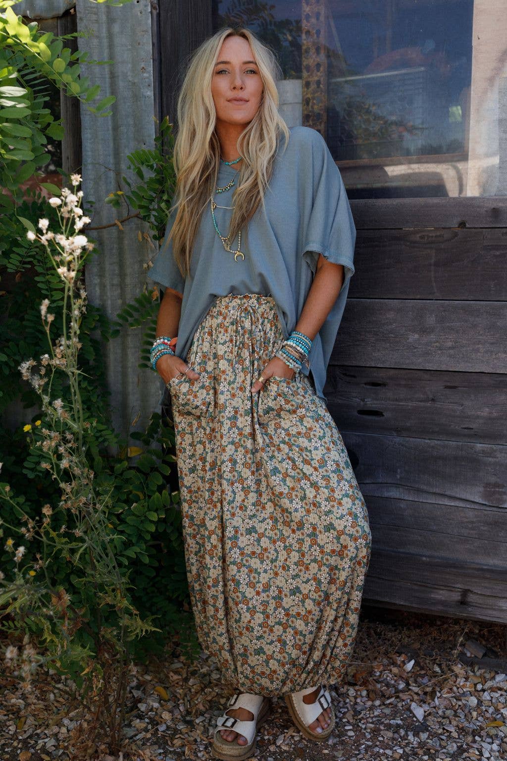 Solstice Song Cinched Skirt - Khaki