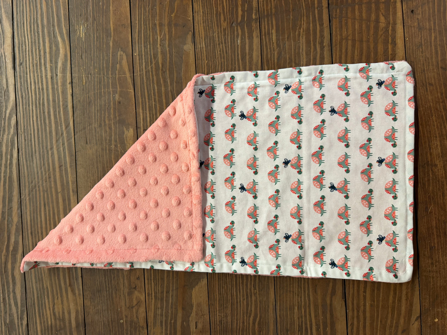 Ladybug burp cloth