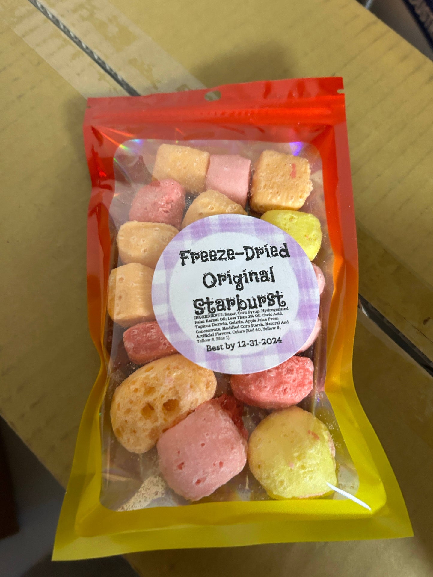 Freeze dried candy starburst large