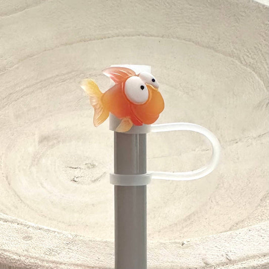 Straw Cover Silicone Acrylic Grouper Fish 10mm