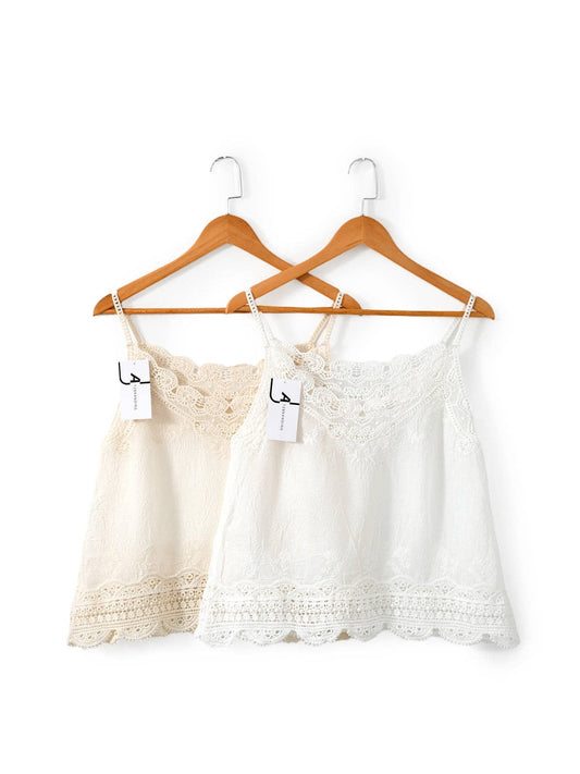 Vintage Embroidered Lace Camisole