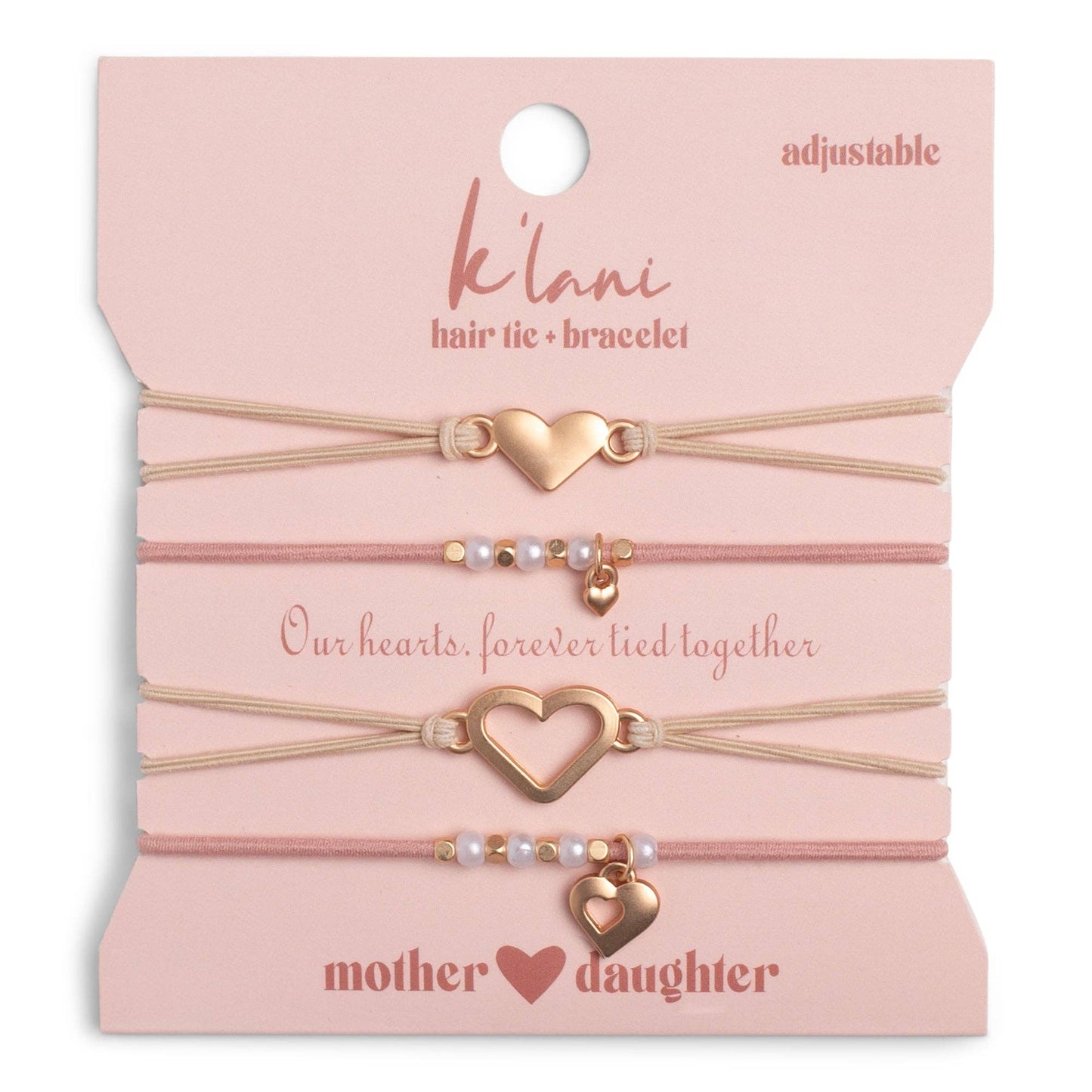 "Mother/Daughter"  Hair Tie Bracelets