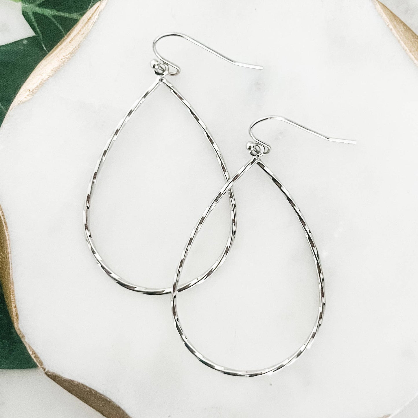 Teardrop Silver earrings